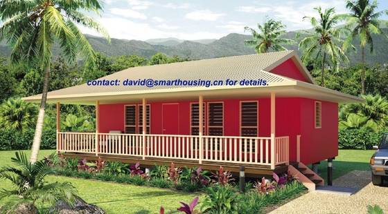 몰디브의 아름다운 발리 스타일 사이클론 증거 방습 조립식 집 홈 비치 나무 방갈로