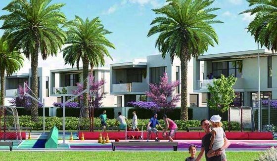 Affordable Prefabricated House Light Gauge Steel Construction Prefab House For Dubai