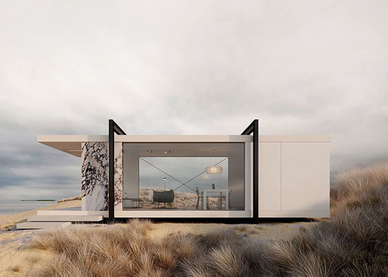 Light Steel Frame Prefab Modular Luxury Overwater Bungalows For Island Resort Hotels