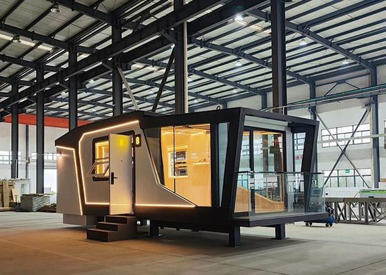Luxury Space CapsuleTiny House On Wheels Customized Light Steel Frame House