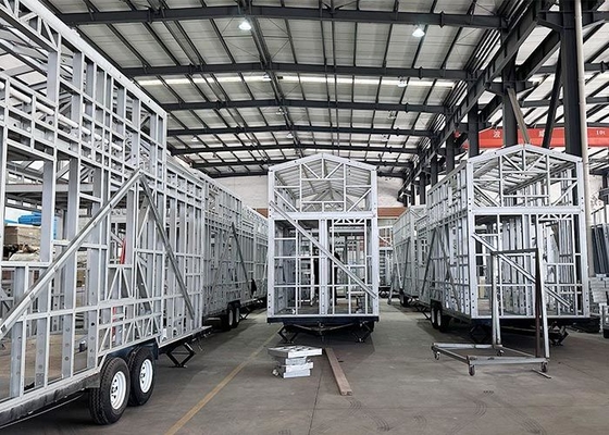US Standard Prefab Home Double Storey Small Manufactured Homes Ready To Ship Light Steel Fraem