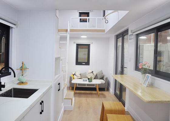 Cheap Tiny House On Wheels With Solar Panels Prefab Home Ready To Ship