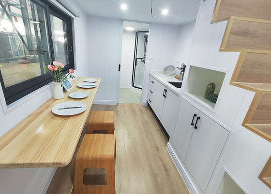 40ft Tiny House With Solar Panels Portable Prefab Home With 1 Bedroom