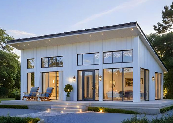 NS/AS Prefab Beach House Wooden Bungalow Prefab Living Complet With 3 Bedroom