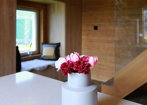 Custom Design, ISO9001 Certified Prefab Wooden Bungalow, Luxury Cabin Home