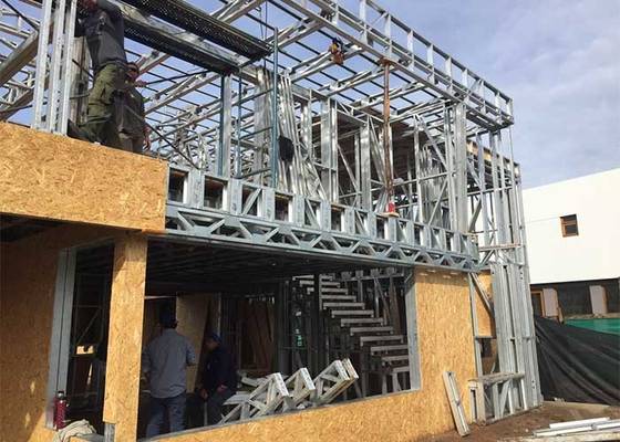 Stable Prefabricated Residential Buildings With Lightweight Steel Houses Modular Home