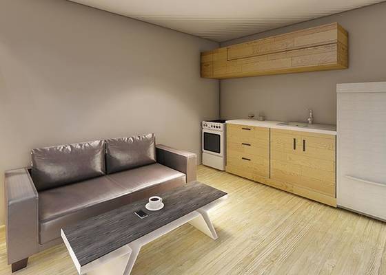 Modular Light Gauge Steel Frame Prefabricated Bungalow , Cheap Earthquake Prefab