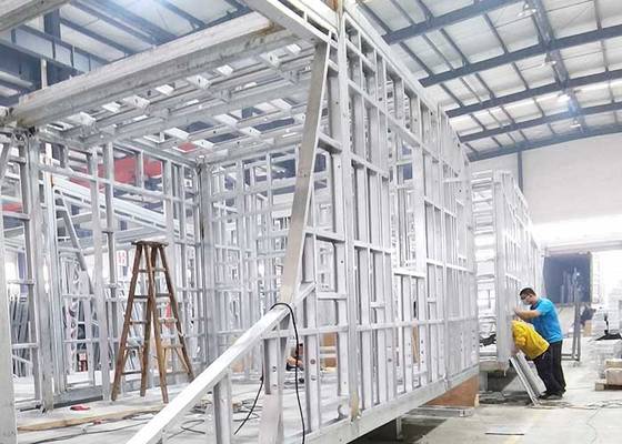 Mobile Tiny Prefab Studio Modular Home Steel House Kits To Build Light Frame CFC Sheet