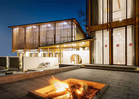 가벼운 가이드 스틸 프레임 전조 호텔 다가족 주택 2층 빠른 조립 주택