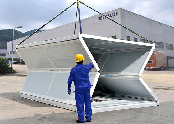 노력하지 않고 긴급 틈새로서의 20FT 40FT 조립식 폴드형 플랫팩 모듈 절첩식 콘테이너 집