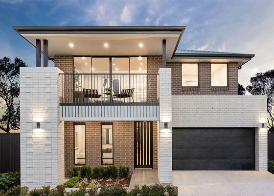 CE/NZ 표준 2층 럭셔리 조립식 주택 강철 프레임 단독 주택