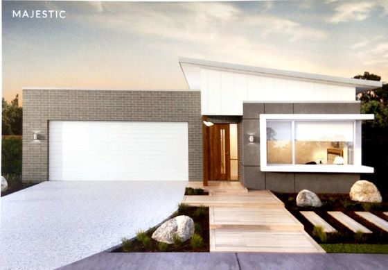 알루미늄 합금/PVC 창을 가진 조립식으로 만들어진 가벼운 강철 구조물 방갈로