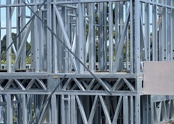 AS/NZS  Prefab Light Guage Steel Frame House Panelized System 2nd Floor Town House