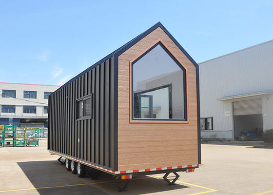 유럽 모듈형 주택 사전 제조 된 바퀴에 달린 작은 집 DeepBlue Smarthouse에 의해 구축