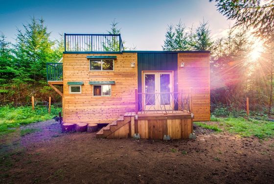 Mountaineer Tiny Home with Rooftop Deck 라이트 게이지 강철 프레임 시스템에서 최고의 소형 주택 에어비앤비