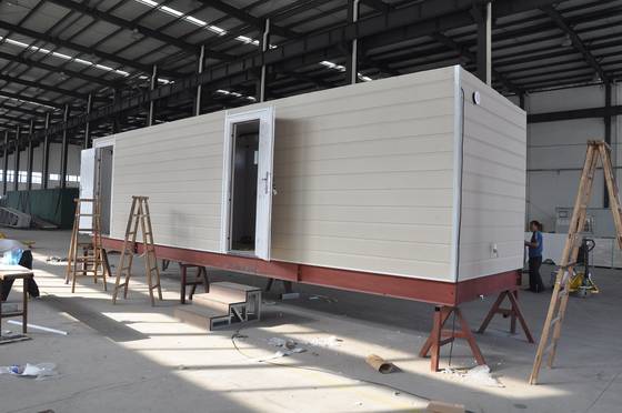 Steel Frame Prefab Modular Homes , Mobile Guard House For People Living