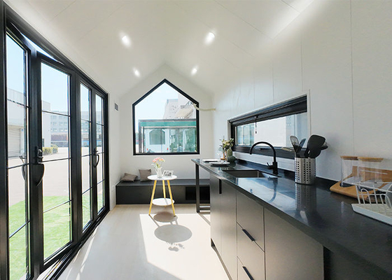 AS / US  STANDARD Affordable Prefab Tiny House On Wheels With Bedroom Bathroom