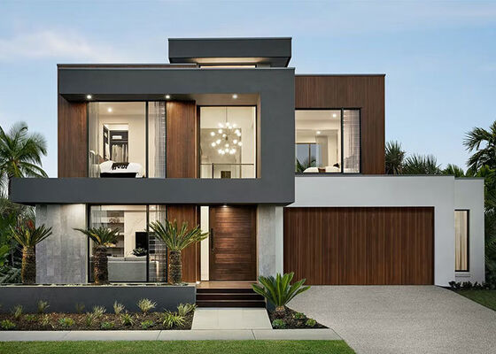 2층 럭셔리 빌라 프리팩트 하우스 패널링 시스템 가벼운 강철 프레임으로 건축