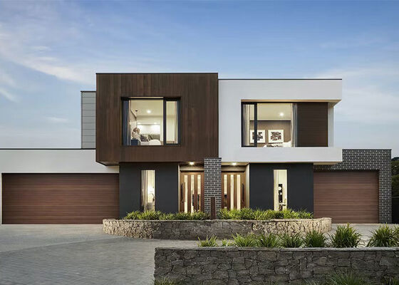 중국 조립식 강철 프레임 패널화 주택 키트 40피트 샌드위치 패널 방수 고급 빌라