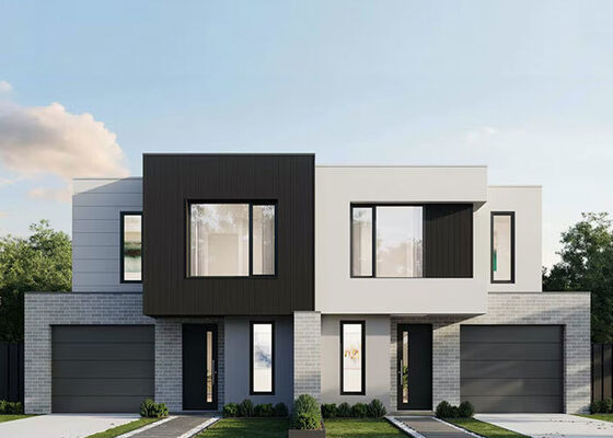 중국 조립식 강철 프레임 패널화 주택 키트 40피트 샌드위치 패널 방수 고급 빌라