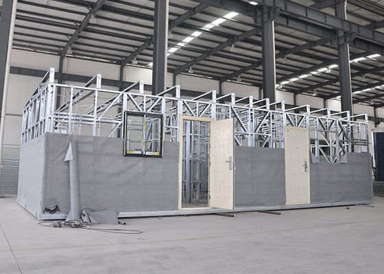 가벼운 강철 모바일 현대 컨테이너 주택 전조 주택 흰색 1층 주택