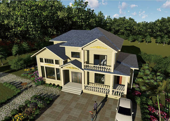 ICC-ES 인증 전조 주택 빌라 가벼운 강철 프레임 하우스 최고의 가격