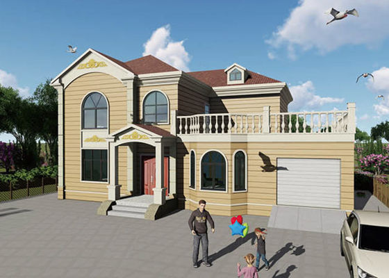 레이미네이트 안티 윈드 워프크 보드 초현대 프리팩트 주택 가벼운 철 프레임 하우스 키트