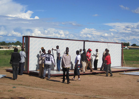 가족을 위한 비상 대피소, 비상 숙박을 위한 휴대용 비상 주택 철골 단열재