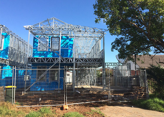 화이트 컬러 모던 경제적 조립식 경량 강철 주택 DEEPBLUE 강철 프레임