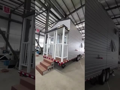 오스트레일리아 표준 광 철골은 WPC 보드벽으로 차로 아주 작은 집을 조립했습니다