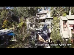 주문을 받아서 만들어진 크기 및 EPS/Rock Wool/PU 샌드위치 패널 지붕을 가진 2개의 침실 조립식 집