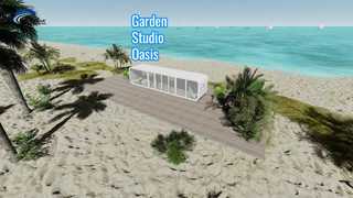 가벼운 강철 구조를 가진 조립식으로 만들어진 정원 Stuido Chico Apple 오두막 Hawa